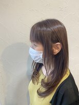 ロゴス 湖北本店(LOGOS) 【新海亮輔】ミディアムレイヤー/艶髪/ラベンダーベージュ
