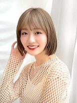 アフロートリノ(AFLOAT Leino)&nbsp;【修】20代30代40代◎透明感カラー×韓国切りぱなしボブ
