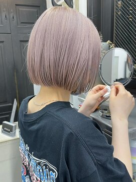 キラ 原宿(KILLA) ピンクベージュショコラアッシュヘルシースタイル波巻き春カラー