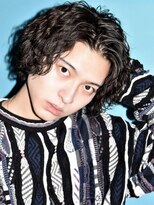 オーシャントーキョー(OCEAN TOKYO)&nbsp;波巻きパーマセンターパートツーブロックコンマバング韓国黒髪