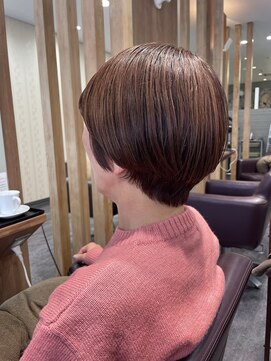 イースタイル 元町店(e-style) バイオレッド×ショートbob
