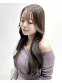 レイヤーロング似合わせカットフルバングエアリーロング
