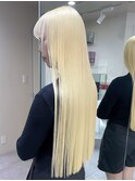 6980韓国ブロンドハイライトグラデーション艶髪ハイトーンカラー