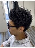 刈り上げないショート×パーマ◎