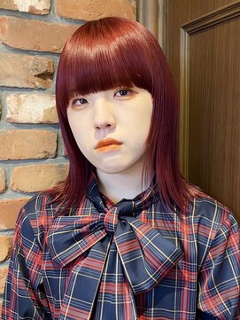 キャロルガーデンズ ボコカ 表参道(Carroll Gardens bococa) ブリーチなし/暖色/ワインレッド/カラー