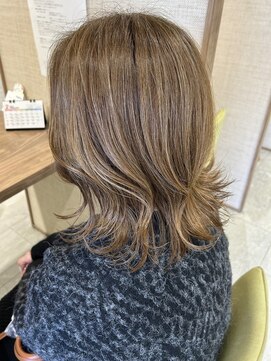 ラ レーヌ バイ ハセ(La reine by HASE) 【透け感カラー】透け感たっぷりハイライトカラー