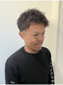 メンズショート　ツイストパーマ