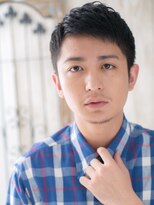 モッズヘアメン 札幌月寒店(mod's hair men)&nbsp;アップバング黒髪王道ベリーショートp札幌月寒