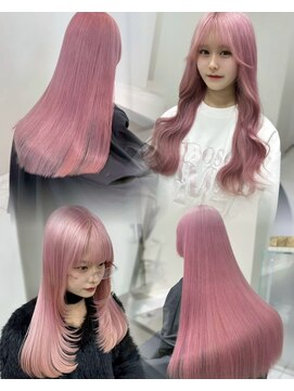 ベレーザシェルト(Beleza scelto) 14444ブリーチ＆ダブルカラー韓国ハイトーンラベンダーピンク