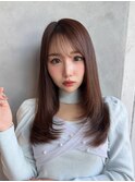 【小顔に見えるレイヤースタイル】