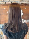 レイヤーロング/ショコラブラウン/透明感カラー