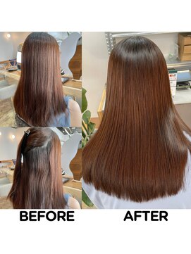 モーブ(MAUVE) 髪質改善【美髪矯正】ビフォー・アフター