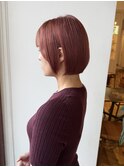 ボブ×オレンジブラウン【千代田彩夏】11/2