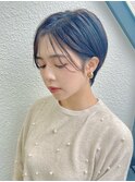 前髪ありショートヘア大人ひし形ショートヘア