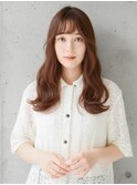 ゆるふわ風巻き髪レイヤーオレンジヘア【淡路/上新庄】