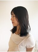 ナチュラルレイヤー/ミディアム/透明感カラー/ナチュラルヘアー