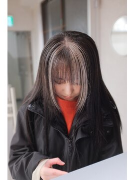 ヴァンシィー(VANCY) バングデザインカラー/前髪カラー/ホワイトカラー