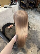 チャプター 問屋町(chapter) ケアブリーチミルクティーベージュカラーレイヤーカット韓国ヘア