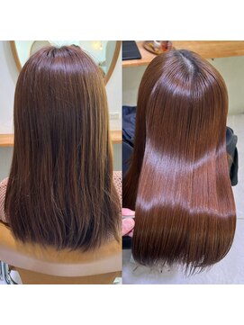 ゴカンムード(Gokan mood) 髪質改善縮毛矯正ハイライトダブルカラーショートカット30代40代