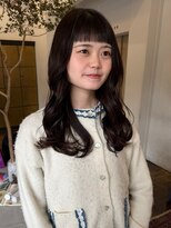 ヘアーアイスカルテット(HAIR ICI QUARTET)&nbsp;春オン眉レイヤー◎小顔大人可愛い透明感グレージュ