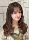 〇似合わせカット×レイヤーカット[新宿/ココアブラウン]