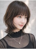 ショートウルフ×ひし形ショートボブ×前髪あり20代30代40代60代