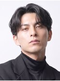 メンズビジネスリクルートセンターパートニュアンスパーマ大人