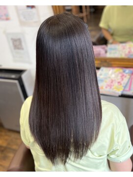 ヘアーメイク ダンス(hair make DANCE) 毎日くくっていた髪がここまで変化|エアーストレート