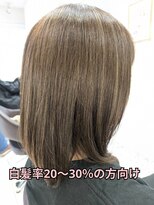 ヘアーデザインムーヴ(Hair design MOVE)&nbsp;白髪率20～30％の方向け白髪ぼかしハイライト