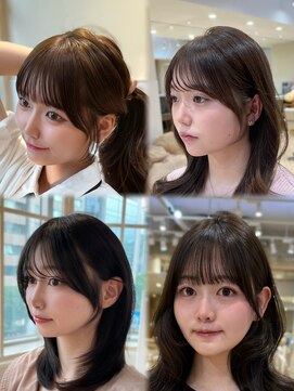 アフロート ディル(AFLOAT D'L) 人気の前髪顔周りカット韓国ポニテ10代20代30代