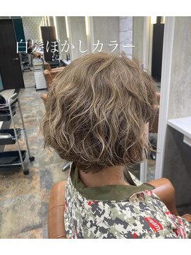 クイーンズゲート RITZ店(Queens's gate) 白髪ぼかしカラー