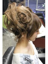 オーバーキャプテンネイキッド(OVER CAPTAIN NAKED) 成人式★編み込みスジMIXヘアアレンジ