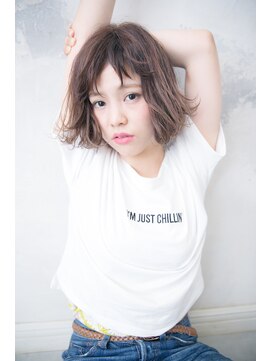 カムジーヘッド(COMEGHEAD) オン眉×ボブ×カジュアルパーマ【熊本/南区/平成/平成駅】