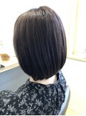 大人かわいいブランジュ マロンベージュ Aラインボブ