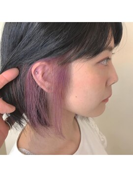 ヘアーアンドメイク ドレス(DRESS) イヤリングカラー ピンクパープル