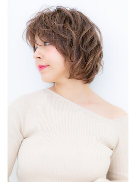カバーヘアアンドスパ ブリス 浦和(COVER HAIR&SPA bliss) ルーズなくせ毛風無造作カールウルフショートY浦和30代40代50代