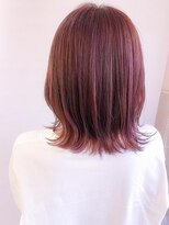 バブ バイネオリーブ(Bab by neolive)&nbsp;切りっぱなしロブ×ピンクカラー