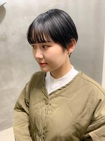 テトヘアー(teto hair) マッシュショート、ベリーショート、黒髪、ワイドバング