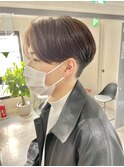 20代～30代メンズカットセンターパートハンサムショート［仙台］
