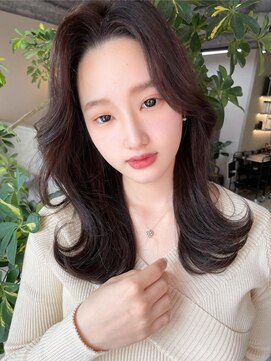 フラッグ ヘアー 天神西通り店(Flag HAIR) 韓国レイヤー☆透明感イルミナカラーくびれヘア