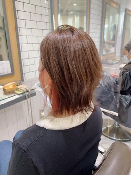 リンダバイネオリーブ 白楽店(Linda by neolive) レイヤーロブ・デザインカラー・シルキーベージメルティカラー