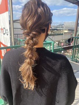 シャンプーボーイ 佐世保駅前店(SHAMPOO BOY) 編みおろしヘアセット