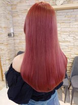 アロマ ヘアー ルーム 新宿3号店(AROMA hair room)&nbsp;艶ピンクロングレイヤーオータムブラウン/新宿/新宿三丁目