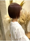 ミニボブ×秋ピンク