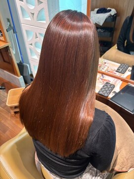 TJ天気予報 3mm 尾西店 「ビフォーアフターあり」サラ艶ロング「縮毛矯正」