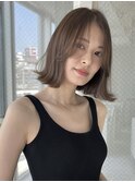 タッセルボブ×アッシュベージュ
