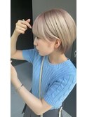 ハイトーンピンクミルクティーベージュ「ショートスタイル」