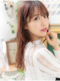 韓国風ロングレイヤーミルクティーピンクc5北浦和20代30代40代