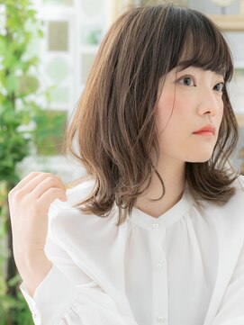 カバーヘアアンドスパ ブリス 浦和(COVER HAIR&SPA bliss) ★斜めバンググレーベージュ小顔くびれミディアム30代40代★1