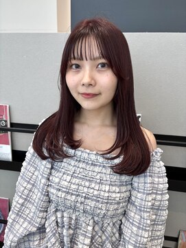 ケーツー あべのキューズモ-ル店(K-two) レイヤーカット×カシスピンクカラー